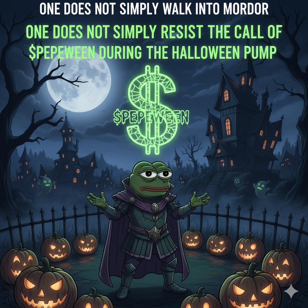 Pepe in a Halloween costume.