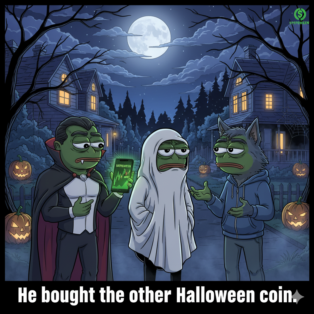 A skeleton waiting for Pepeween to reach the moon.